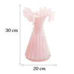 Vase Robe Rose Cintrée Bustier Élégant - Vignette | Vase Cute