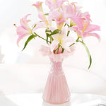 Vase Robe Rose Cintrée Bustier Élégant - Vignette | Vase Cute