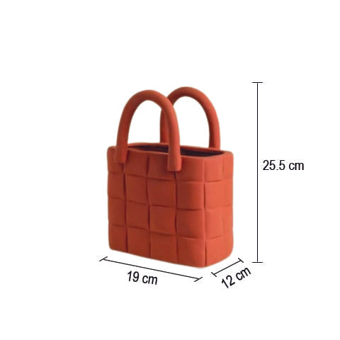 Vase sac design Morandi en Céramique dimensions.