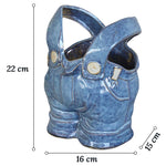 Vase Salopette Bleue Créatif - Vignette | Vase Cute