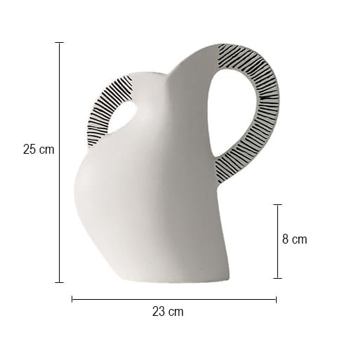 Vase scandinave blanc et noir dimensions.
