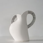 Vase Créatif Scandinave Blanc et Noir - Vignette | Vase Cute