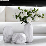 Vase Sculpté Motif Marbre - Vignette | Vase Cute