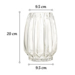Vase Simple Incurvé Vert ou Transparent - Vignette | Vase Cute