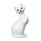 Vase soliflore chat mignon modèle blanc.