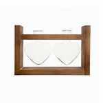 Vase Soliflore Cœur Encadrement Bois - Vignette | Vase Cute