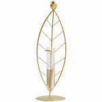 Vase Soliflore Encadrement Feuille Gold - Vignette | Vase Cute