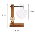 Vase Soliflore Forme Cœur avec Support - Vignette | Vase Cute