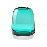 Vase Soliflore Ovale Bleu Translucide - Vignette | Vase Cute