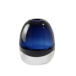 Vase Soliflore Ovale Bleu Translucide - Vignette | Vase Cute