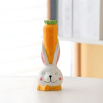 Vase Soliflore Tête de Lapin et Carotte - Vignette | Vase Cute