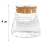 Vase Soliflore Transparent Bouchon Liège - Vignette | Vase Cute