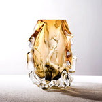 Vase Sophistiqué Ambre au Design Sculptural - Vignette | Vase Cute