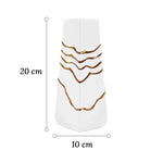 Vase Sophistiqué Polygone Blanc et Doré - Vignette | Vase Cute