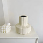 Vase Structuré Décoratif Crème - Vignette | Vase Cute
