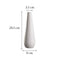 Vase tendance blanc nordique en céramique modèle Grand avec dimensions sur fond blanc.