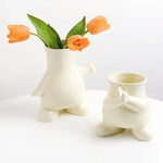 Vase Tendance Bonhomme Dessin Animé - Vignette | Vase Cute