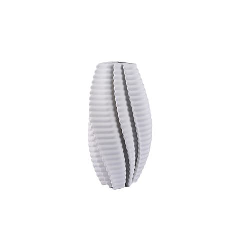 Vase torsadé effet 3D modèle blanc S.