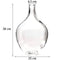 Vase transparent Dame Jeanne en verre dimensions du modèle L sur fond blanc.
