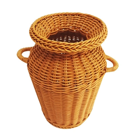 Vase Tressé  Artisanal avec Anses en Rotin.
