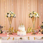 Vase Trompette Mariage Centre de Table Or - Vignette | Vase Cute