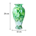 Vase Vert Émeraude Raffiné Motif Abstrait - Vignette | Vase Cute
