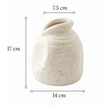 Vase Vintage Blanc Moucheté - Vignette | Vase Cute