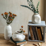 Vase Vintage Blanc Moucheté - Vignette | Vase Cute