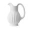 Vase Vintage Cruche Blanche Striée en Céramique modèle A.