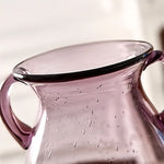 Vase Violet Verre Bullé avec Anses - Vignette | Vase Cute