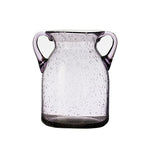 Vase Violet Verre Bullé avec Anses - Vignette | Vase Cute