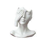 Vase Visage Femme Esthétique - Vignette | Vase Cute