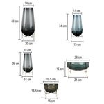 Grand Vase en Verre Goutte d’Eau avec Trépied - Vignette | Vase Cute