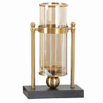 Grand Vase Transparent Cerclé sur Support - Vignette | Vase Cute