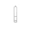 Soliflore Design tube suspendu en Fer Forgé et Verre, Gris taille S.