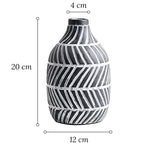 Vase Original à Rayures Obliques Deux Couleurs - Vignette | Vase Cute