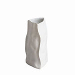 Vase Artistique Difforme Blanc Gris ou Kaki - Vignette | Vase Cute
