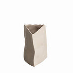 Vase Artistique Difforme Blanc Gris ou Kaki - Vignette | Vase Cute