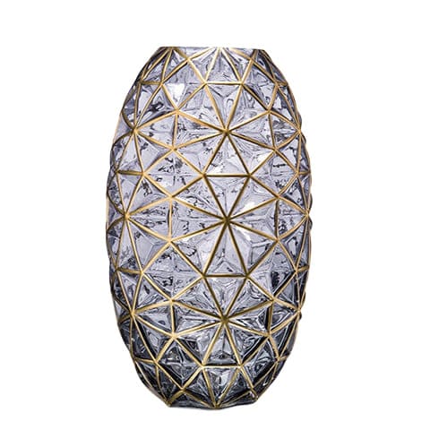 Vase artistique modèle Ovale Gris présentation