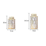 Vase Blanc et Doré Lignes Géométriques - Vignette | Vase Cute