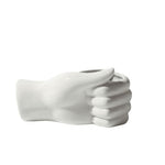 Vase Blanc Main Pouce Levé - Vignette | Vase Cute