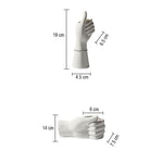 Vase Blanc Main Pouce Levé - Vignette | Vase Cute