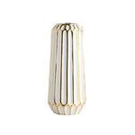 Vase Bleu ou Platine Chic Alvéoles Dorées - Vignette | Vase Cute