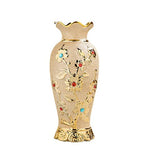 Vase Chic Relief Floral Couleur Or - Vignette | Vase Cute