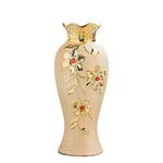 Vase Chic Relief Floral Couleur Or - Vignette | Vase Cute