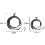 Vase Circulaire Argenté ou Doré - Vignette | Vase Cute