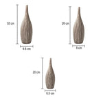 Vase Classique Rayé Élancé Forme Bouteille - Vignette | Vase Cute