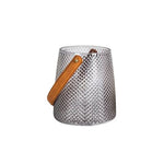 Vase Coloré avec Anse Imitation Cuir - Vignette | Vase Cute