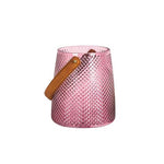 Vase Coloré avec Anse Imitation Cuir - Vignette | Vase Cute