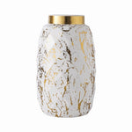 Vase Créatif Blanc ou Noir Doré Effet Marbre - Vignette | Vase Cute